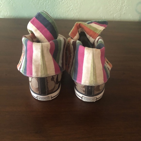 Coach Legacy Stripe women’s high top size 9.5 - Picture 3 of 8